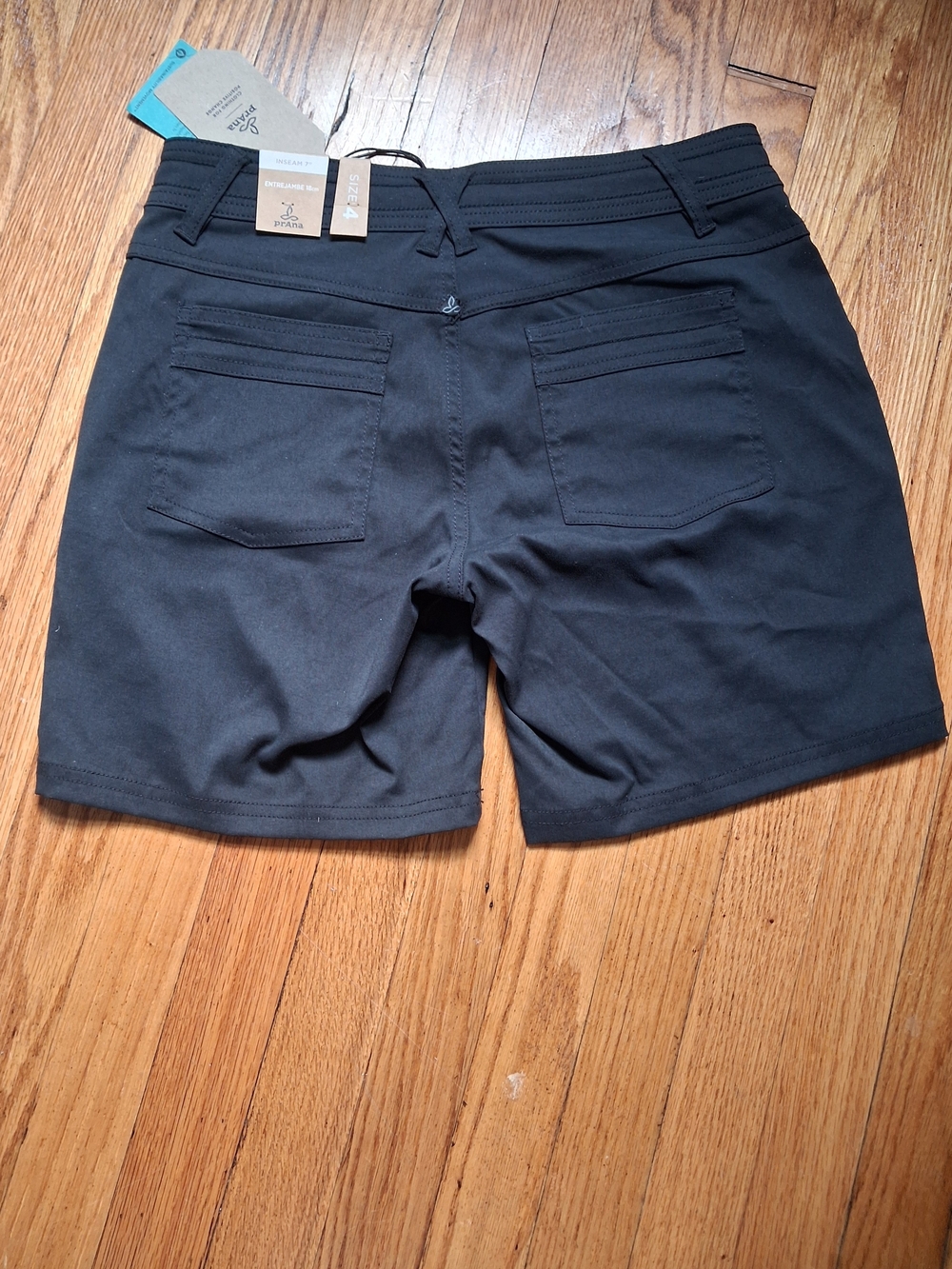 Prana Women's Black Athletic Shorts - Picture 2 of 5